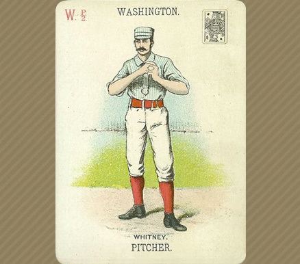 Jim Whitney 1888 Baseball Playing Cards Jim Whitney 68 Baseball Card Value