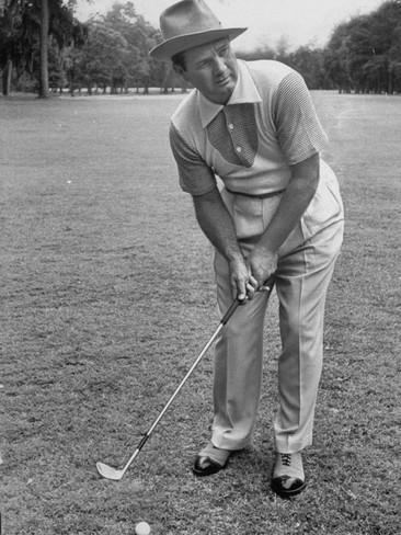 Jimmy Demaret Jimmy Demaret Wearing a Golf Tuxedo with a Bib Front