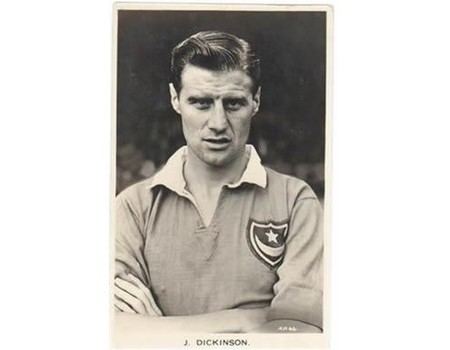 Jimmy Dickinson (footballer, born 1899) JIMMY DICKINSON PORTSMOUTH ENGLAND C1955 FOOTBALL POSTCARD