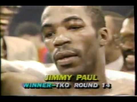 Jimmy Paul YouTube Jimmy Paul Vs Rockin Robin Blake TKO 14 Postfight 06 30 1985