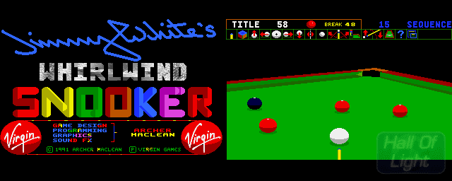 Jimmy White's 'Whirlwind' Snooker Jimmy White39s 39Whirlwind39 Snooker Hall Of Light The database of