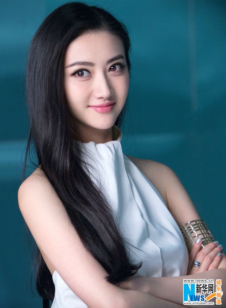 Jing Tian Mou Girl Jing Tian poses for photo shoot China