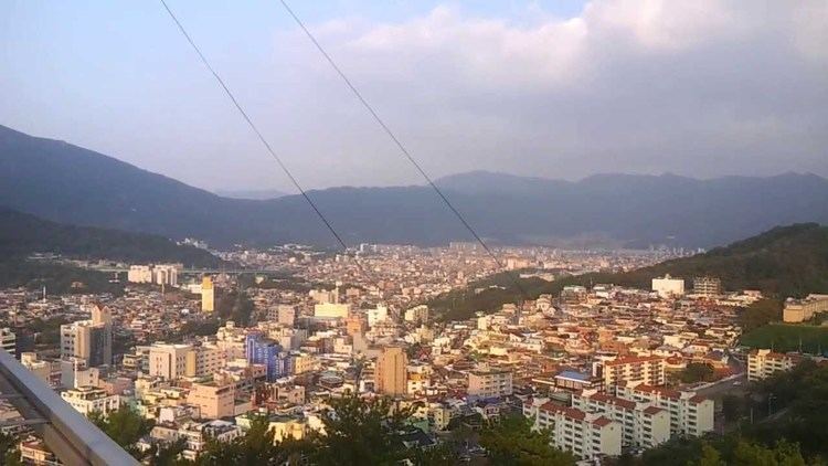 Jinhae-gu The View From The Top Of Jinhae Tower Jinhaegu Changwonsi