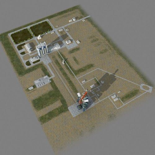 Jiuquan Satellite Launch Center Jiuquan Satellite Launch Center 3D Model MAX OBJ FBX CGTradercom