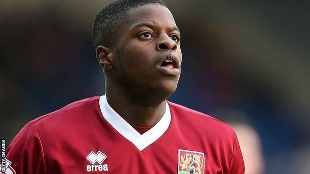 JJ Hooper BBC Sport JJ Hooper Alfreton Town sign Northampton Town