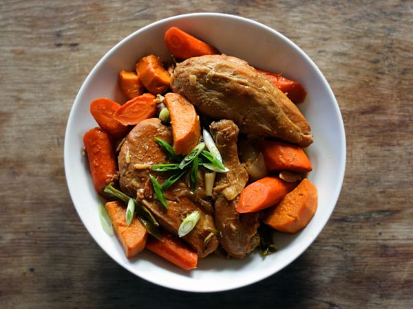 Jjim Dak Jjim Korean Soy Braised Chicken and Vegetables Recipe The