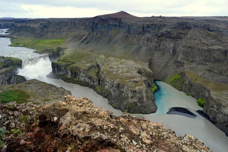 Jökulsá á Fjöllum Fjllum Glacial River the second longest River in Iceland