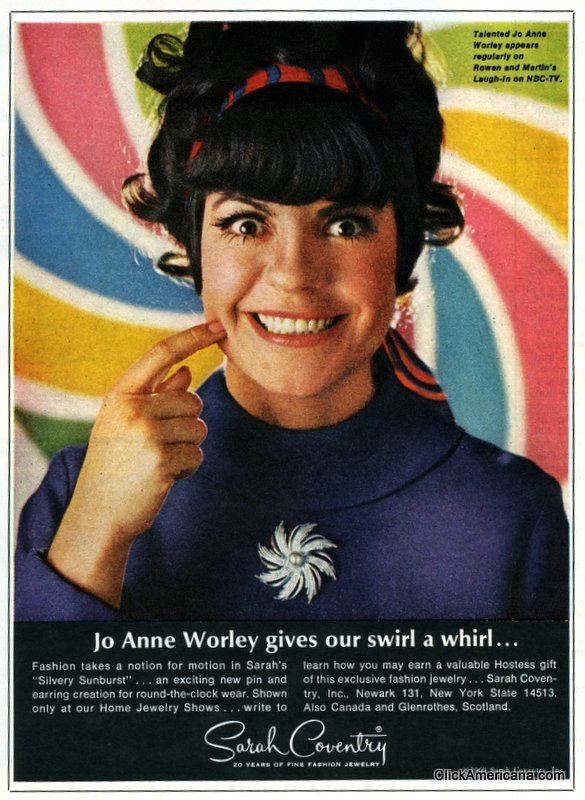 Jo Anne Worley Jo Anne Worley gives a swirl a whirl 1969 Click Americana