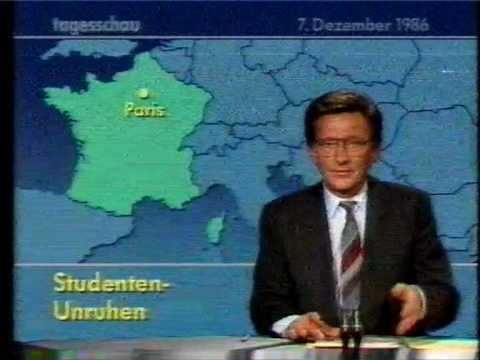 Jo Brauner Fragment Tagesschau 07 Dezember 1986 Jo Brauner YouTube