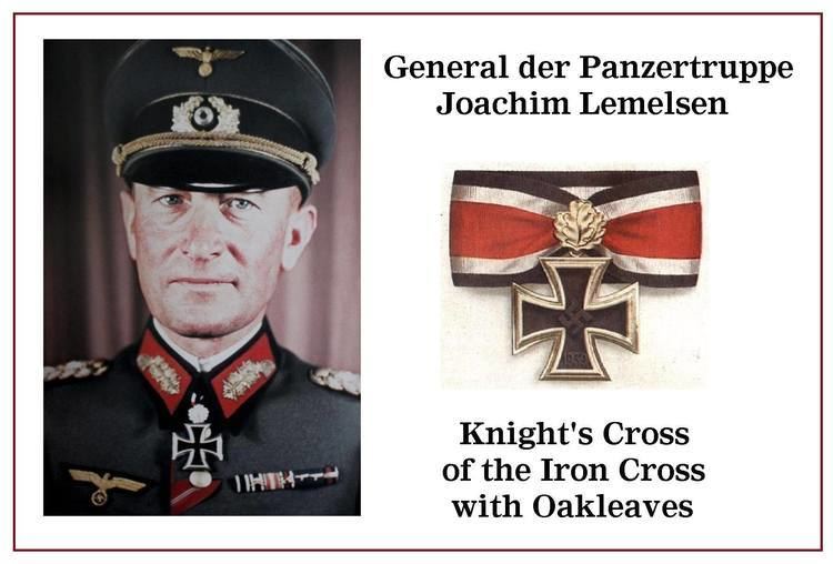 Joachim Lemelsen The Panzer General who made a strong but futile protest to the
