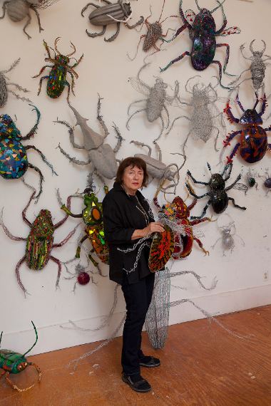 Joan Danziger Artist Neighbor Creates Beetle Magic Forest Hills Connection