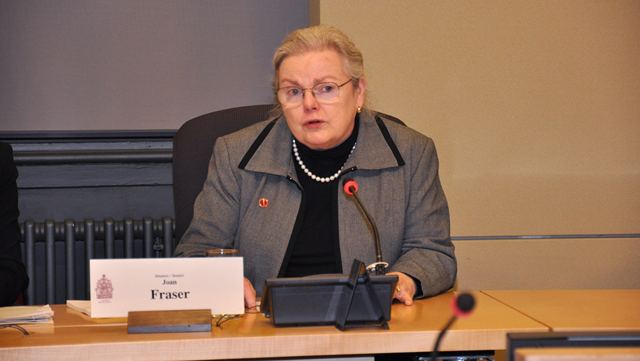 Joan Fraser Senate snapshots Former journalist Joan Fraser brings editors eye