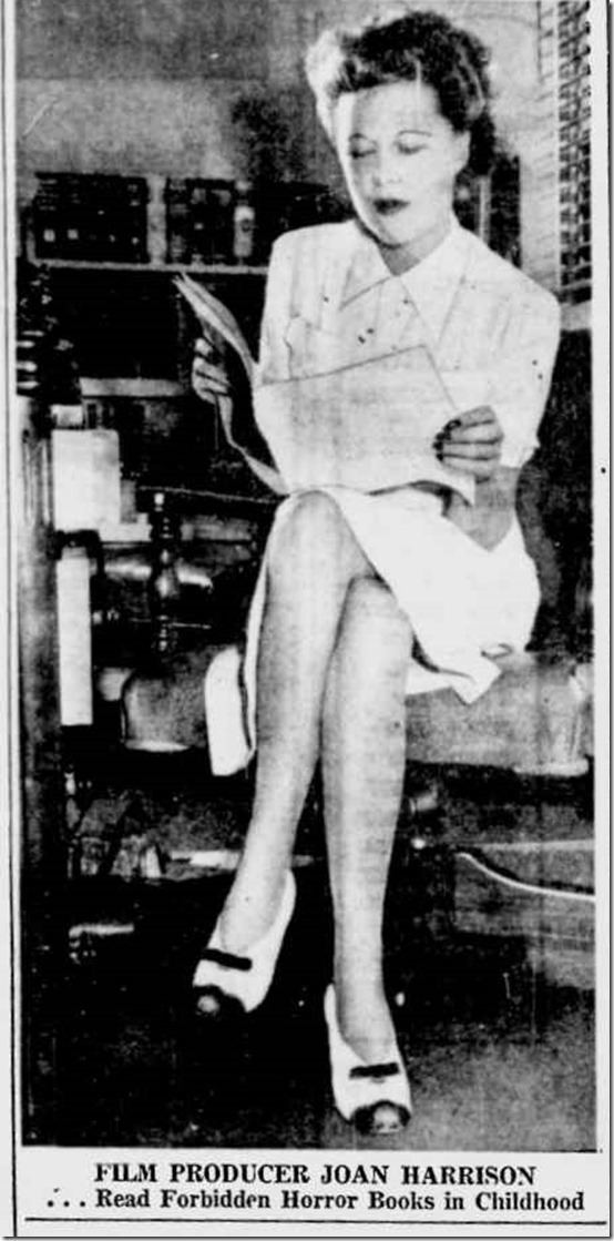 Joan Harrison (screenwriter) 1944 in Print Joan Harrison Hollywoods Only Female Producer