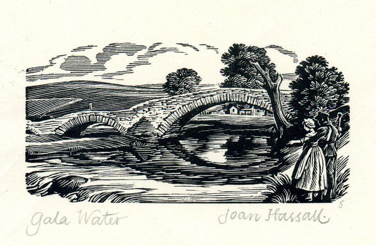 Joan Hassall Gala Water from The Poems of Robert Burns by Joan