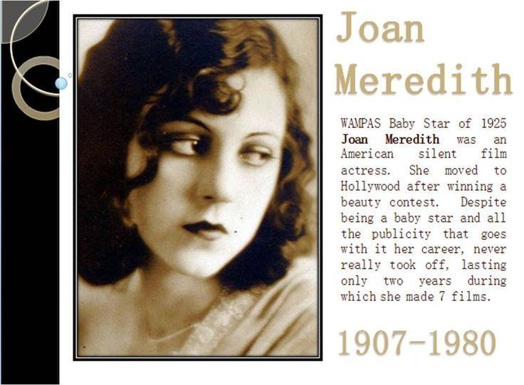 Joan Meredith 29 best Joan Meredith WAMPAS Baby Star of 1925 images on Pinterest