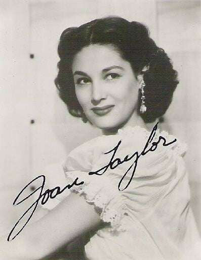 Joan Taylor Joan Taylor publicity photograph with autograph