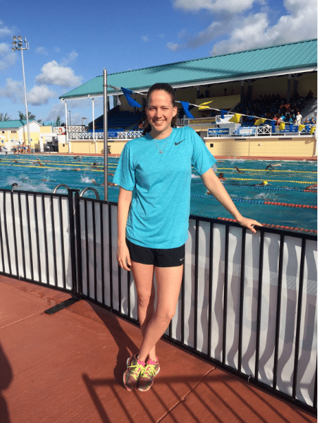 Joanna Evans (swimmer) Jasmine Gibson drafting the caribbean
