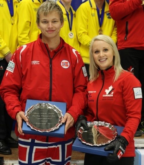 Jocelyn Peterman World Curling Federation World Juniors 2012 Sportsmanship Awardees