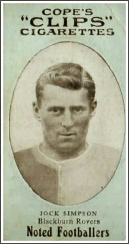 Jock Simpson Jock Simpson of Blackburn Rovers in 1911 rtR0fO0bLL Pinterest