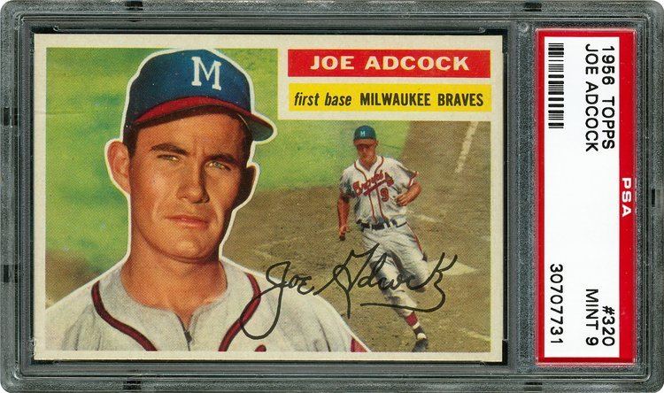 Joe Adcock 1956 Topps Joe Adcock PSA CardFacts