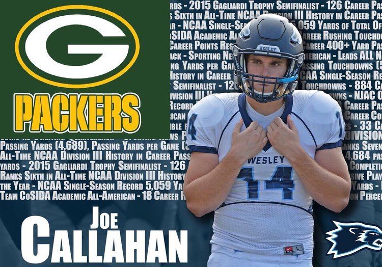 Joe Callahan (American football) Wesley Football on Twitter quotWesley AllAmerican QB Joe Callahan