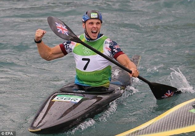 Joe Clarke (canoeist) Joe Clarke wins gold for Great Britain in men39s K1 canoe slalom