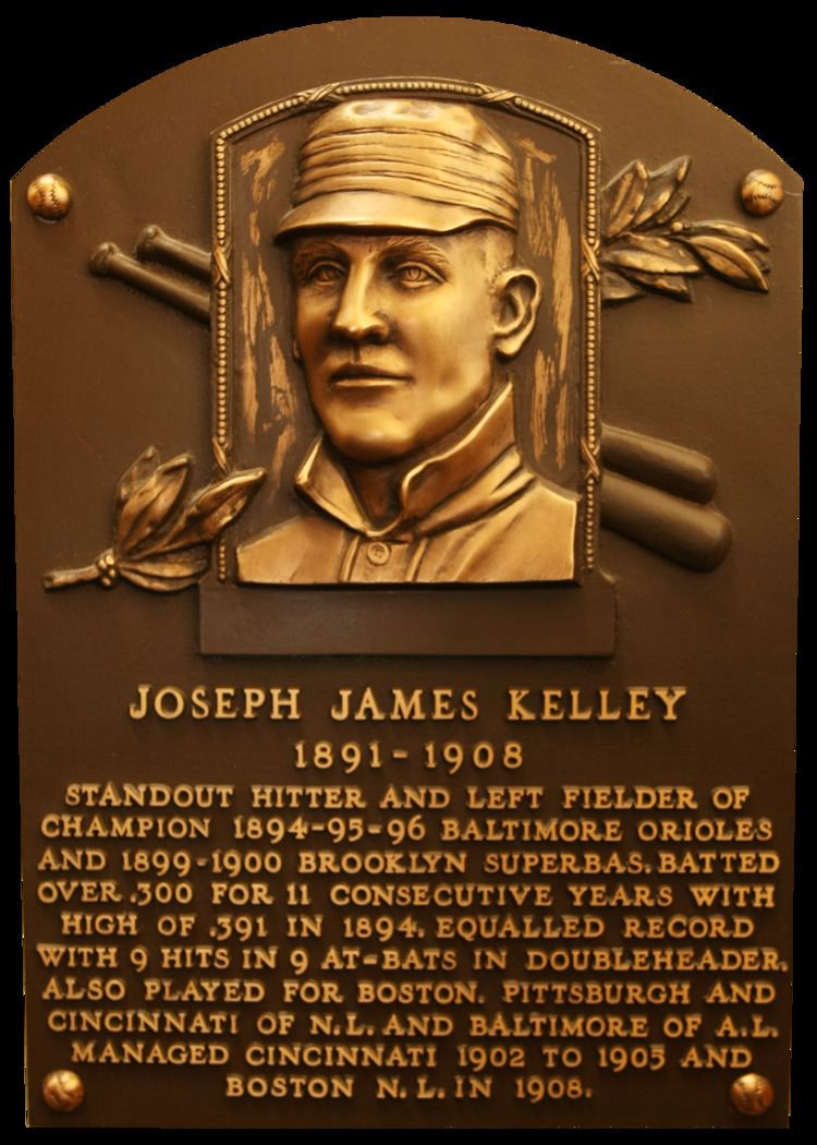 Joe Kelley Kelley Joe Baseball Hall of Fame