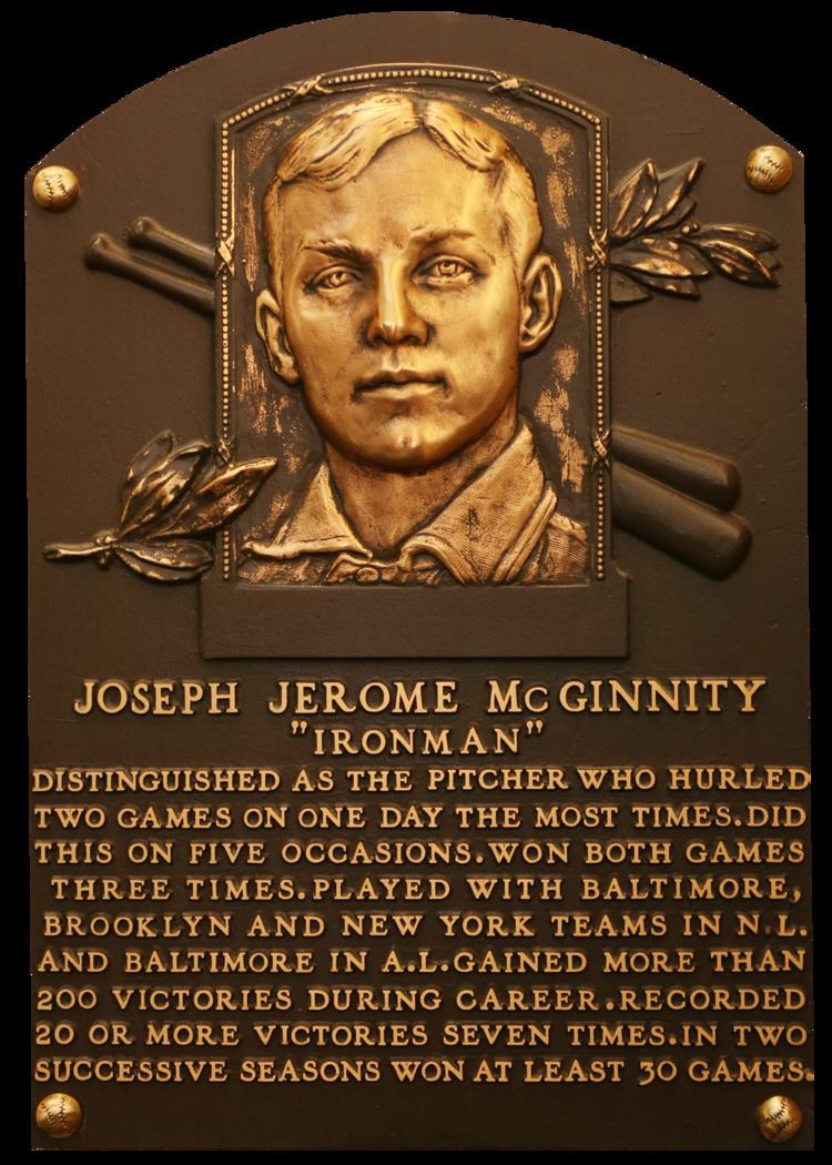 Joe McGinnity McGinnity Joe Baseball Hall of Fame