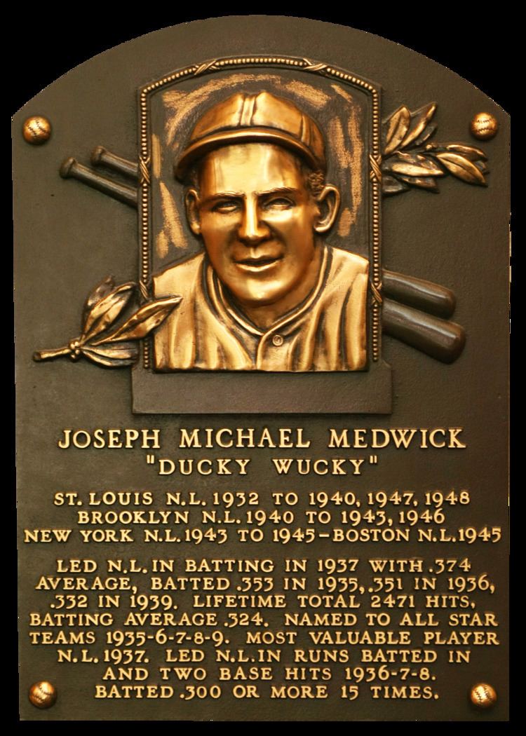 Joe Medwick Medwick Joe Baseball Hall of Fame