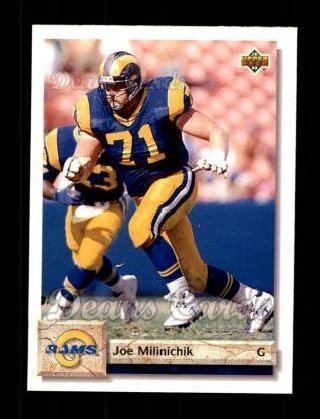 Joe Milinichik Amazoncom 1992 Upper Deck 583 Joe Milinichik Los Angeles Rams