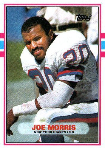 Joe Morris (American football) NEW YORK GIANTS Joe Morris 178 TOPPS 1989 NFL American Football