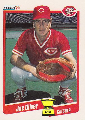 Joe Oliver (baseball) Baseball Card Bust Joe Oliver 1990 Fleer
