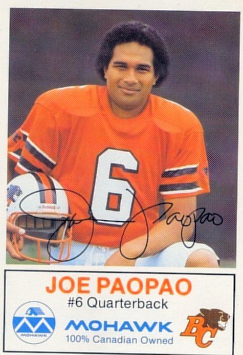 Joe Paopao wwwcflapediacomPlayersppaopaojoejpg