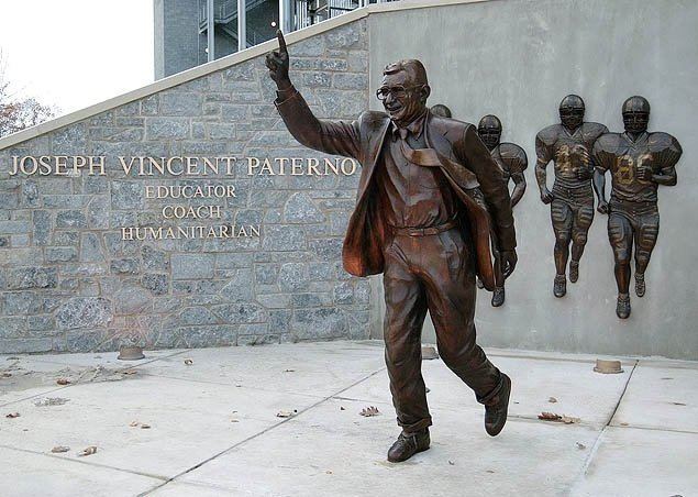 Joe Paterno statue University Source Joe Paterno Statue Melted Down For Rodney A