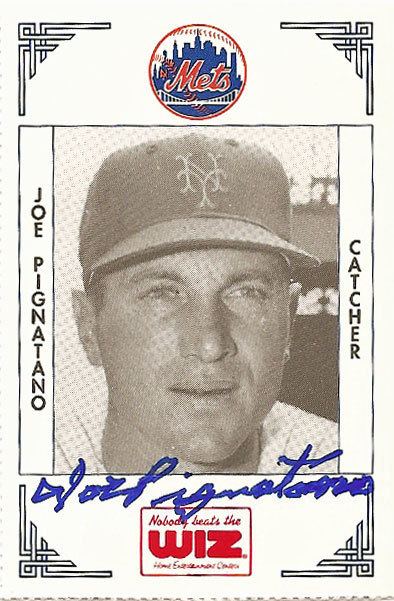 Joe Pignatano Autograph Joe Pignatano Paul39s Random Baseball Stuff
