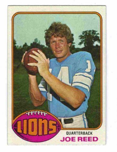 Joe Reed (American football) DETROIT LIONS Joe Reed 137 TOPPS 1976 NFL American Football