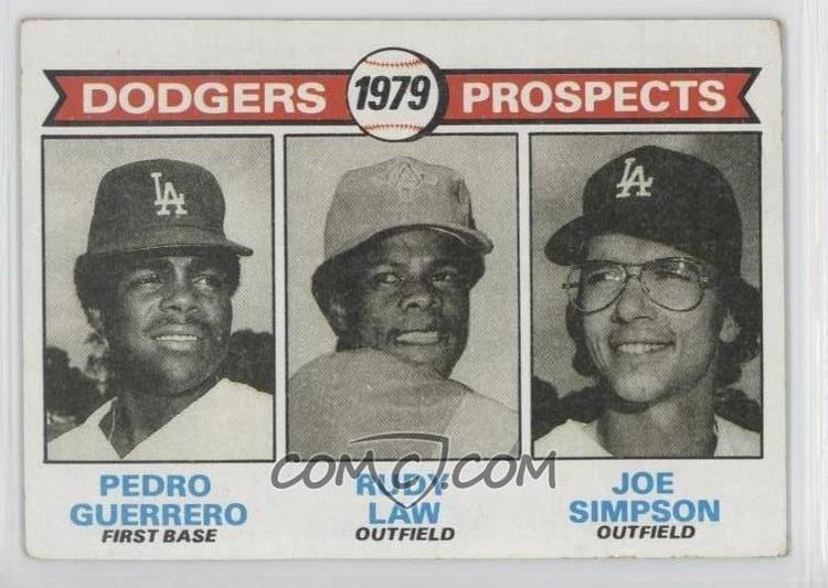 Joe Simpson (baseball) 1979 Topps Base 719 Dodgers Prospects Pedro Guerrero Rudy