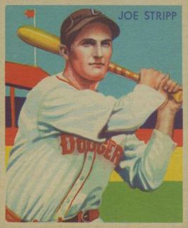 Joe Stripp 1935 Diamond Stars Joe Stripp 89 Baseball Card Value Price Guide