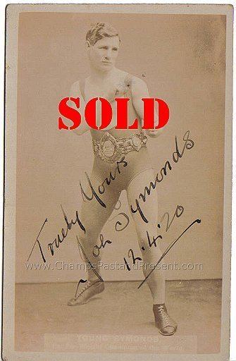 Joe Symonds Autographs 1800s 1930s Joe Symonds Signed Postcard Price Sold