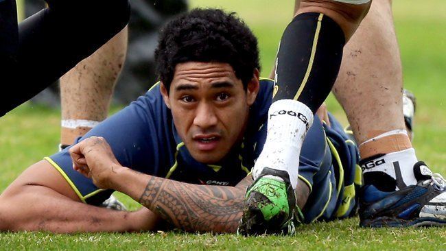 Joe Tomane Wallaby rookie Joe Tomane has rolled his ankle at training