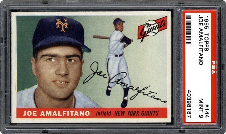 Joey Amalfitano 1955 Topps Joe Amalfitano PSA CardFacts