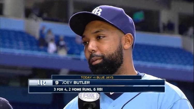 Joey Butler Rays OF Joey Butler gets final ice bath of season YouTube