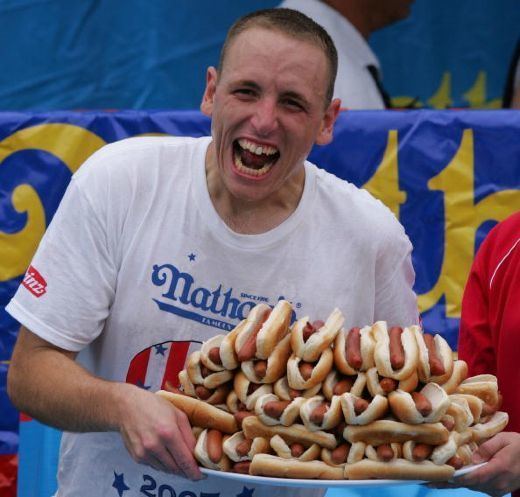 Joey Chestnut Joey Chestnut Wins Hot Dog Eating Contest for Eighth