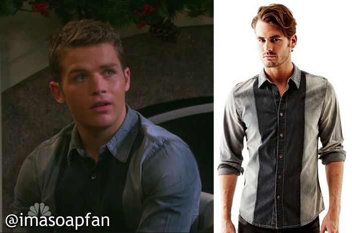 Joey Johnson (Days of Our Lives) I39m a Soap Fan Joey Johnson39s Two Tone Chambray Shirt Days of Our