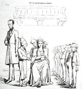 Johan Rudolph Thorbecke Images like Cartoon on the Dutch ministerial crisis of 1862