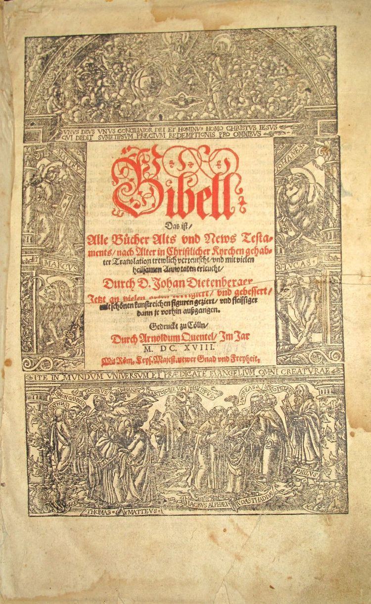 Johann Dietenberger Johann Dietenberger Internet Bible Catalog