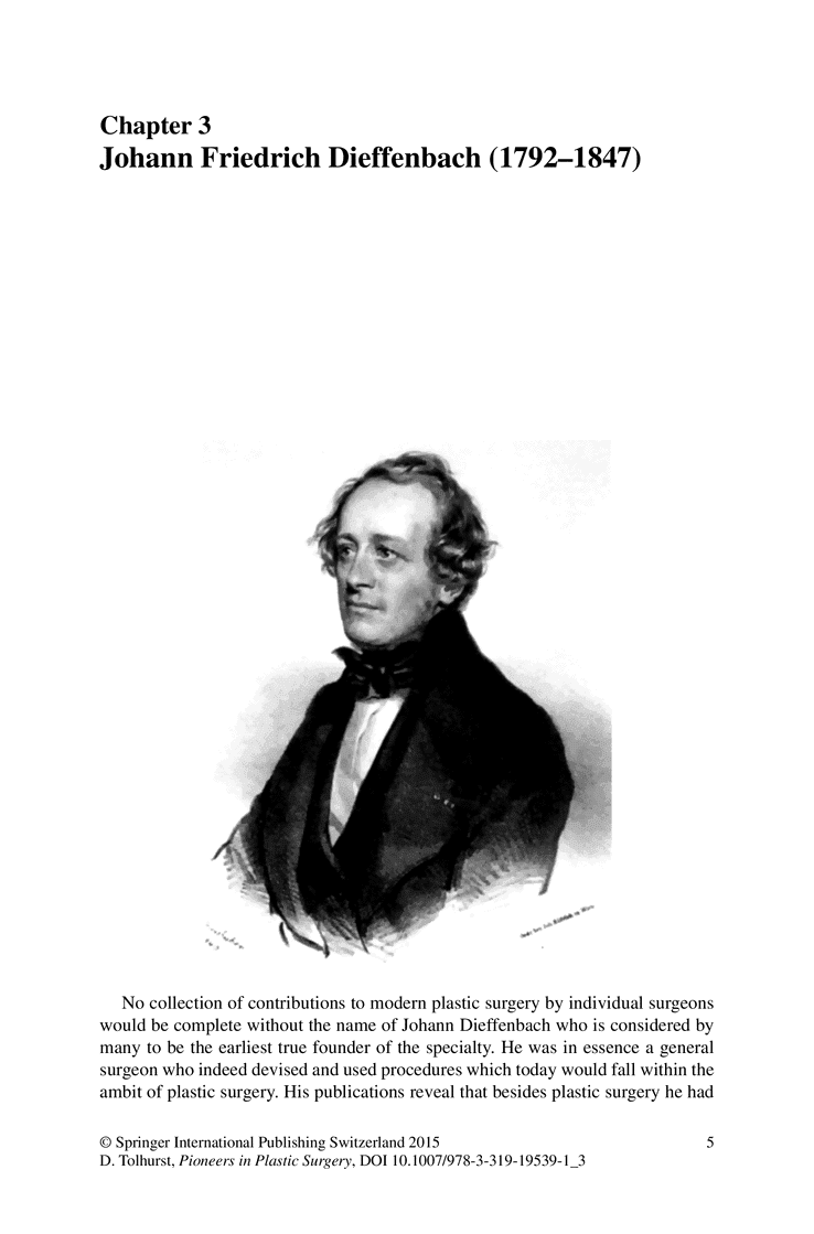 Johann Friedrich Dieffenbach Johann Friedrich Dieffenbach 17921847 Springer