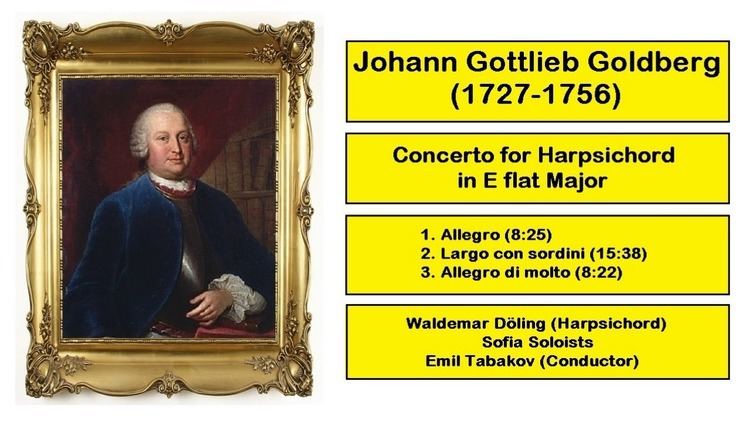 Johann Gottlieb Goldberg (1727-1756) - Concerto for Harpsichord in E flat  Major - YouTube
