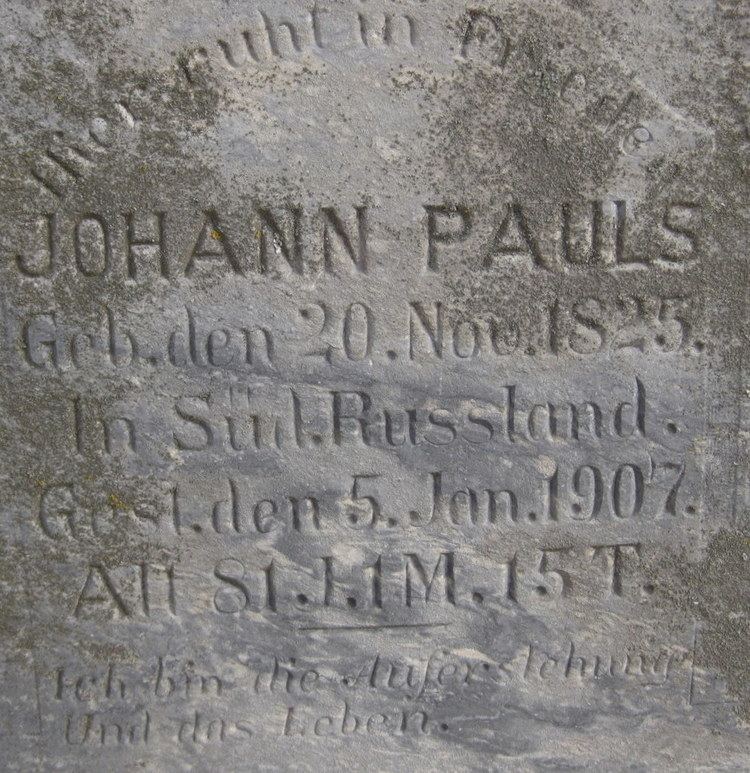 Johann Pauls Johann Pauls 1825 1907 Find A Grave Memorial