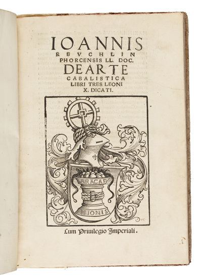 Johann Reuchlin Miracle within a Miracle Johannes Reuchlin and the Jewish Book